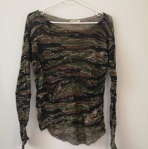 Ralph Lauren Camo knit top XS